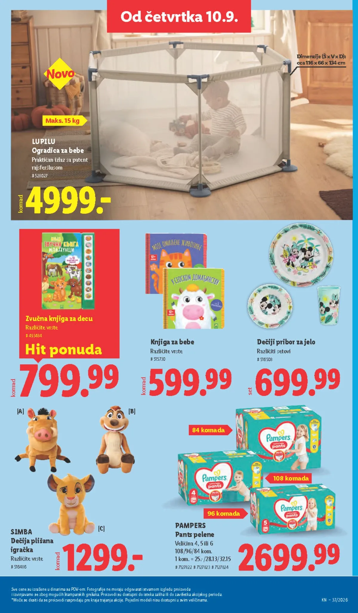 Lidl katalog akcija strana 74 – važi od 10.9. do 16.9.2026.