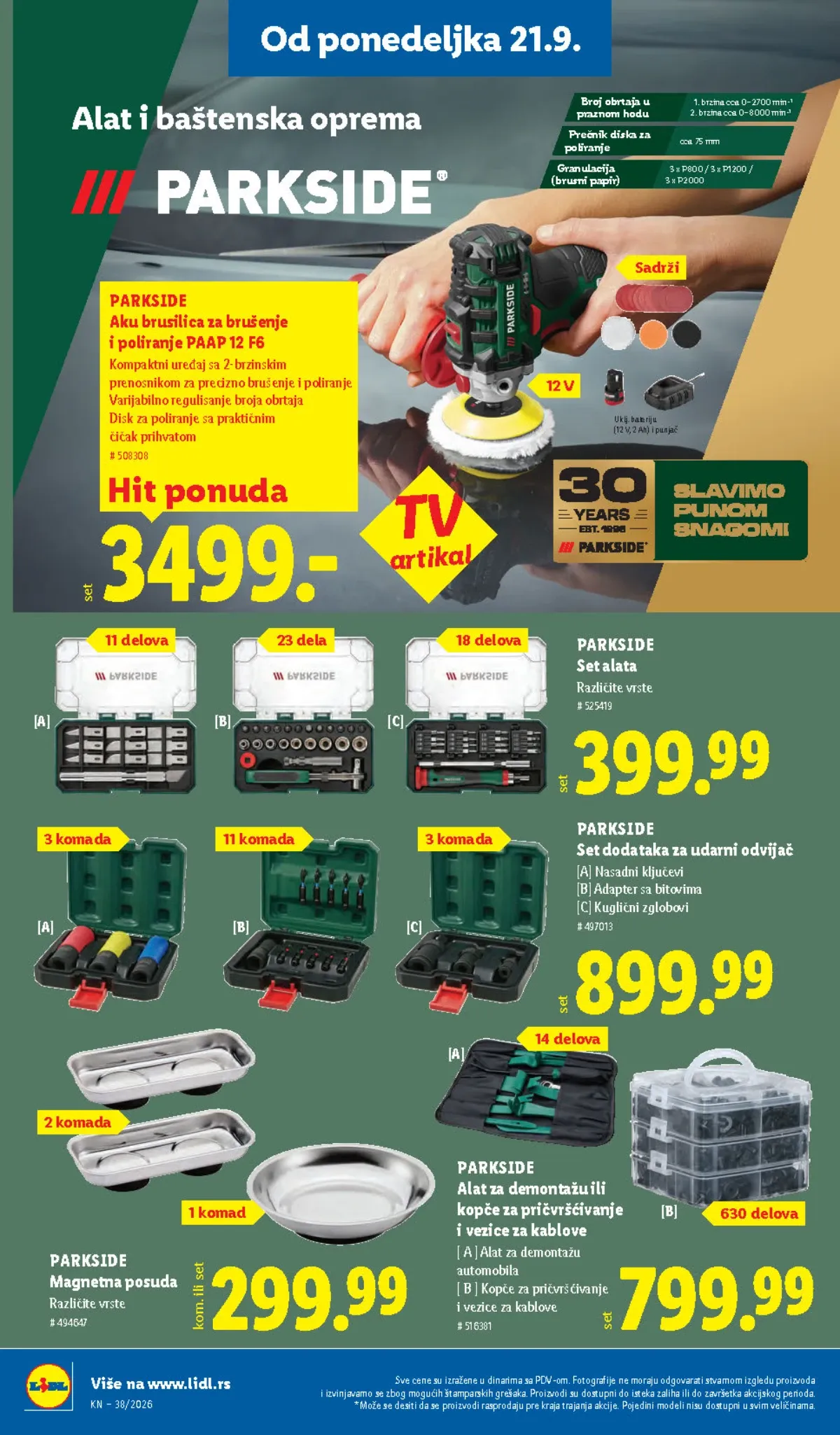 Lidl katalog akcija strana 74 – važi od 17.9. do 23.9.2026.