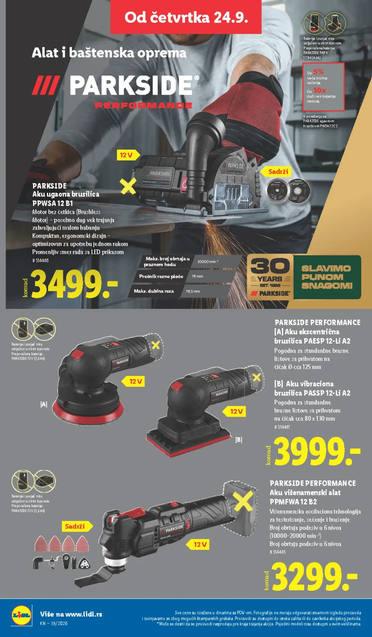 Lidl katalog akcija strana 74 – važi od 24.9. do 30.9.2026.