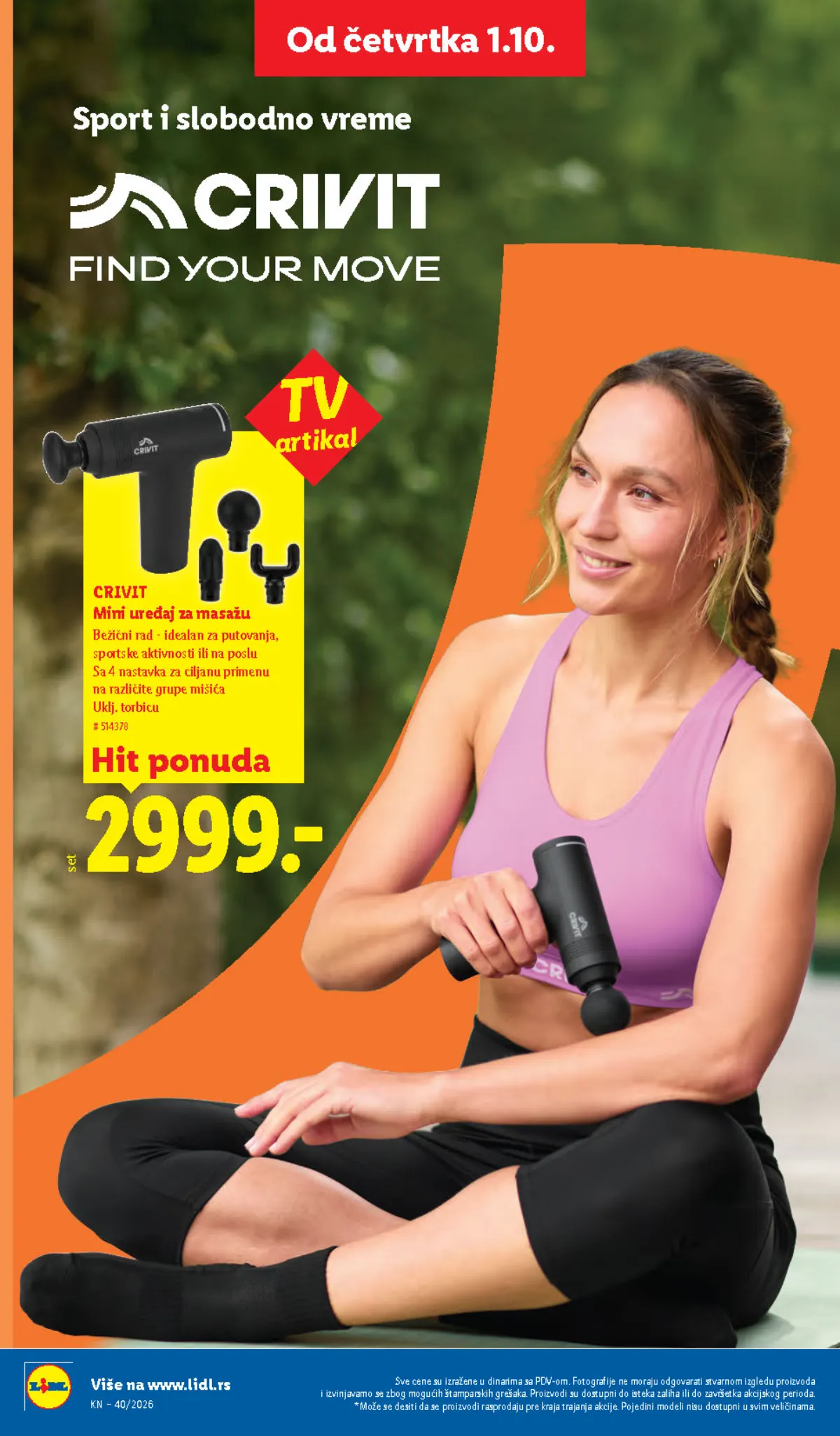 Lidl katalog akcija strana 74 – važi od 1.10. do 7.10.2026.