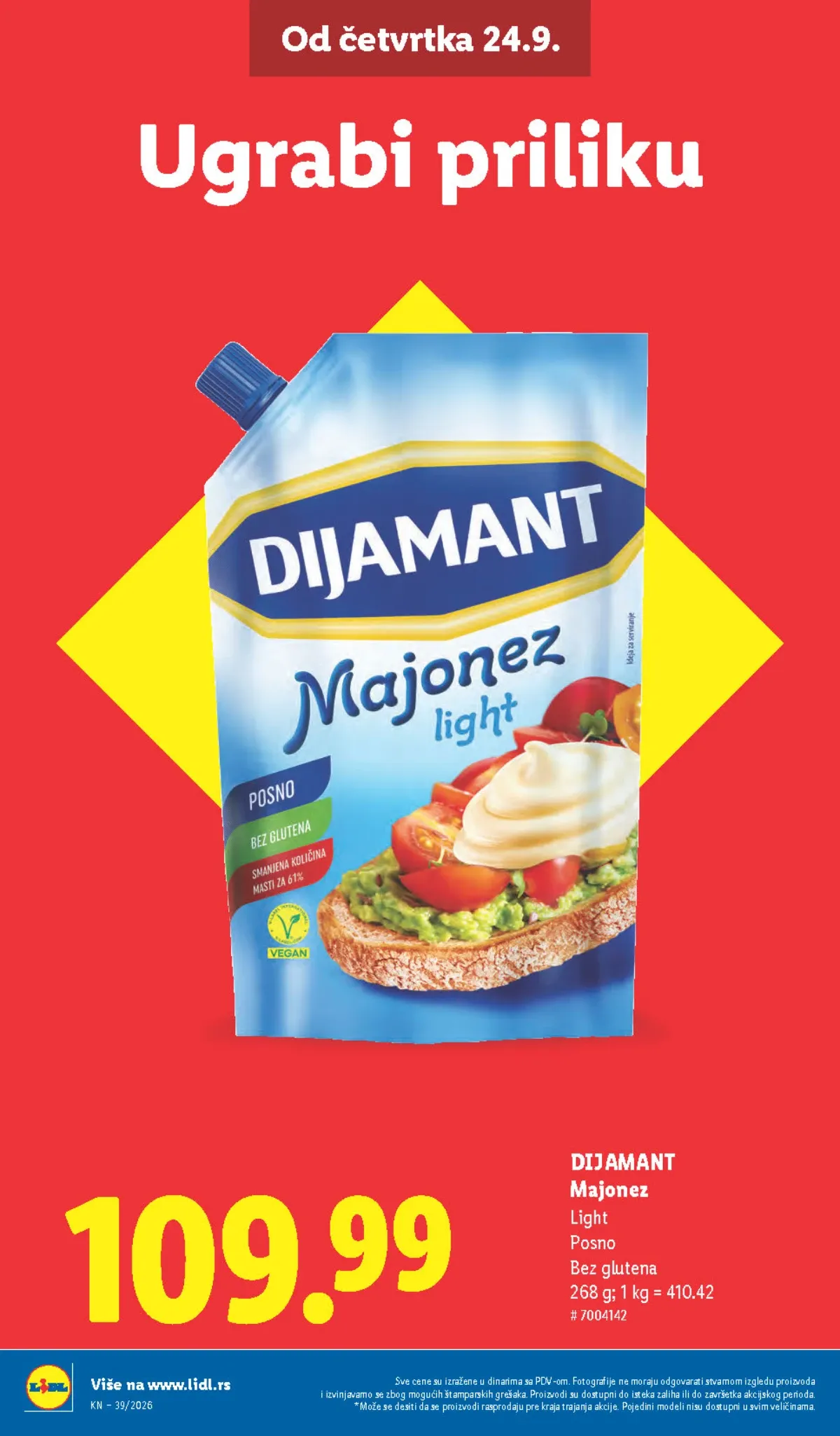 Lidl katalog akcija strana 8 – važi od 24.9. do 30.9.2026.