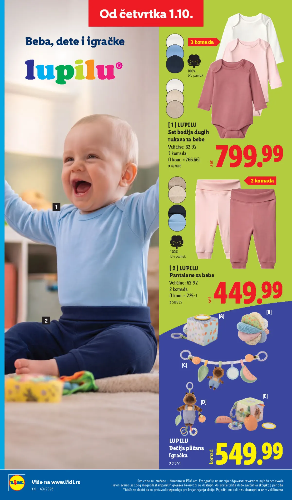 Lidl katalog akcija strana 80 – važi od 1.10. do 7.10.2026.