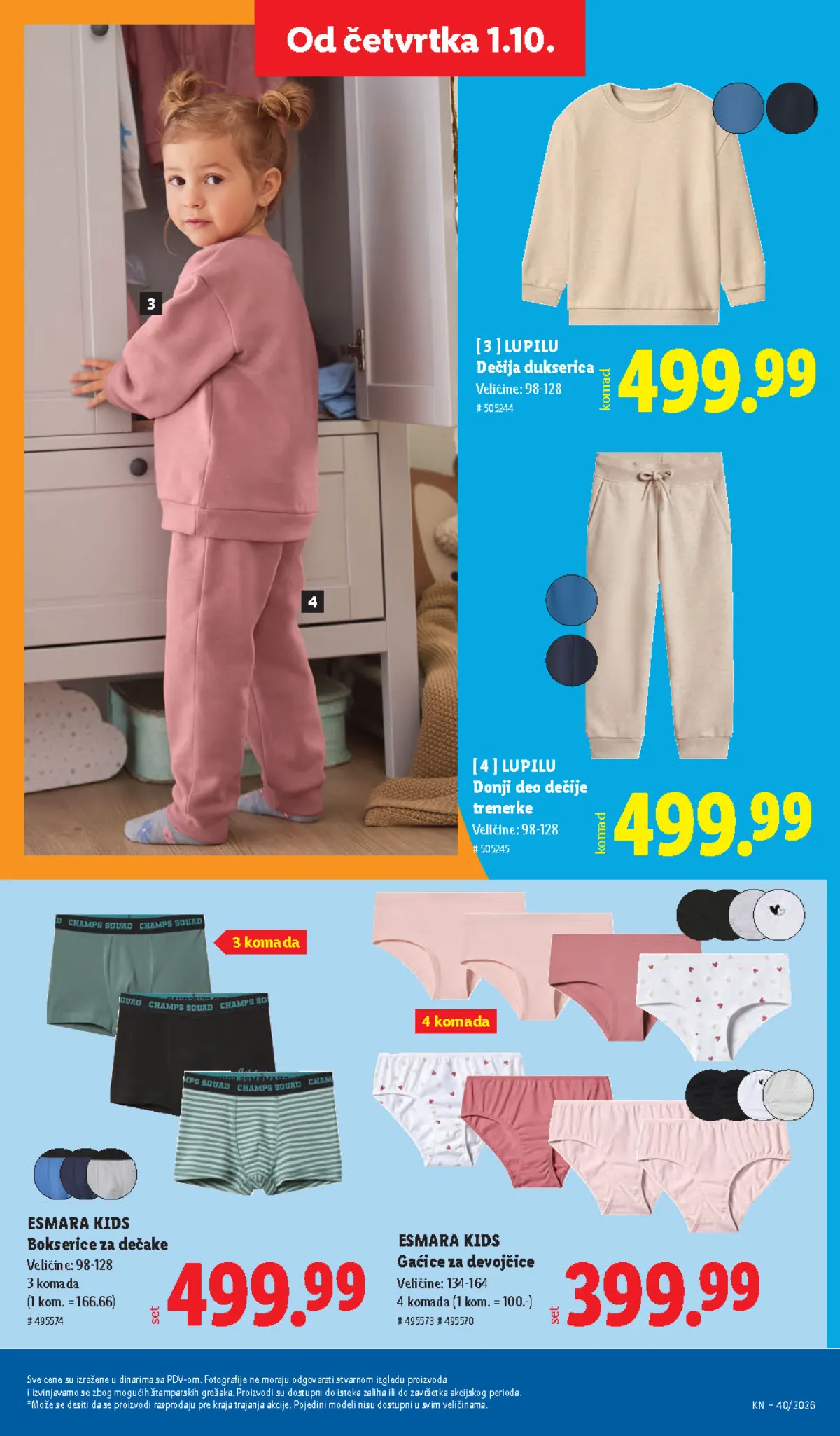 Lidl katalog akcija strana 83 – važi od 1.10. do 7.10.2026.