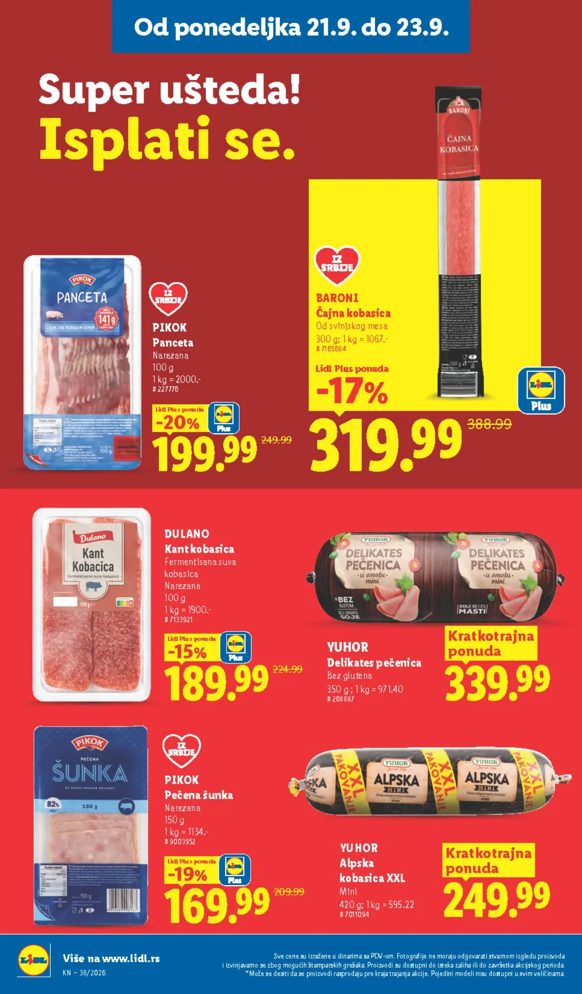 Lidl katalog akcija strana 84 – važi od 17.9. do 23.9.2026.