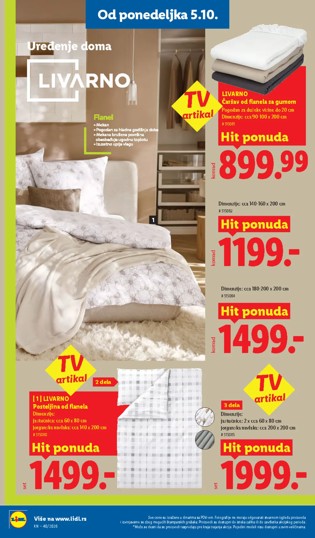 Lidl katalog akcija strana 84 – važi od 1.10. do 7.10.2026.