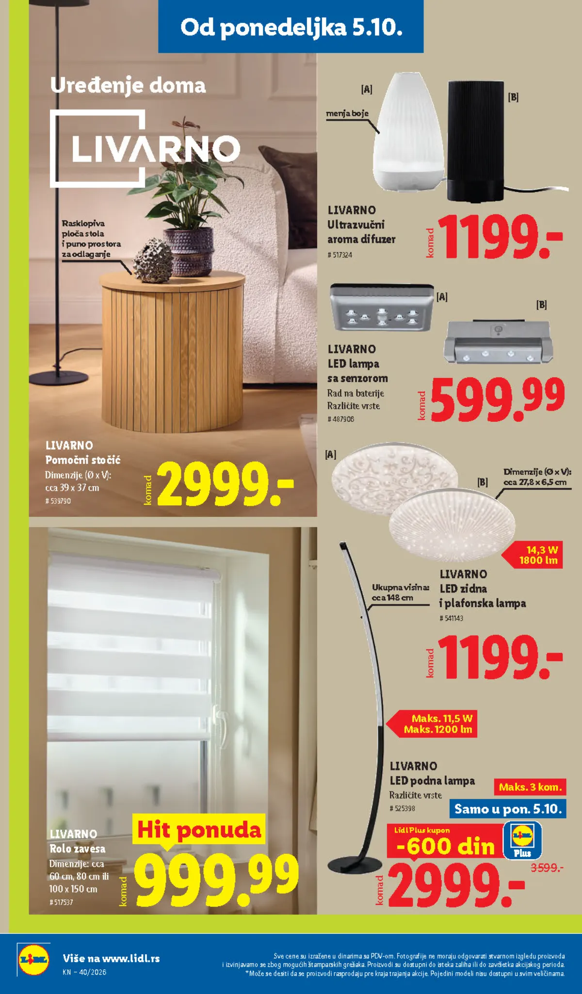 Lidl katalog akcija strana 86 – važi od 1.10. do 7.10.2026.