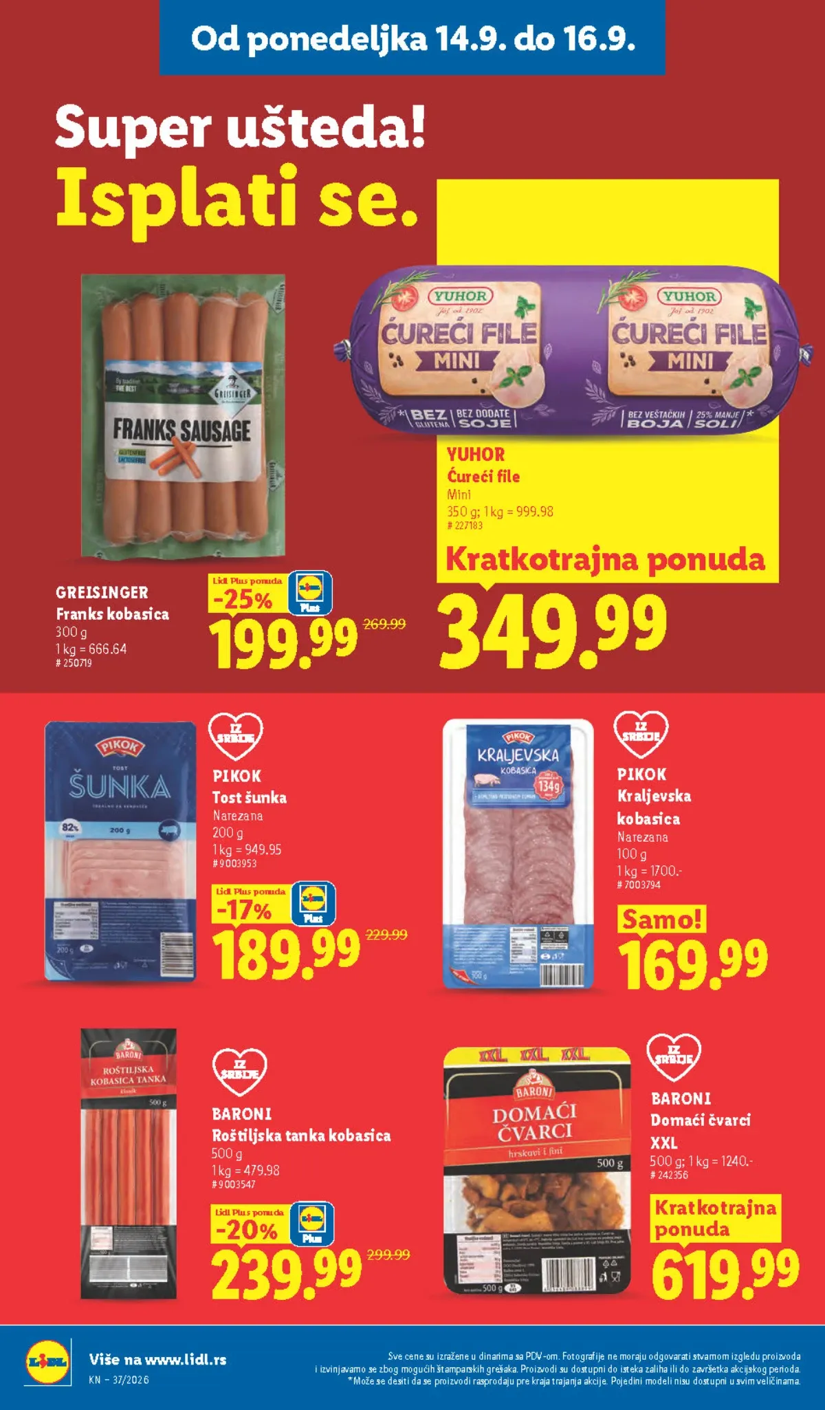 Lidl katalog akcija strana 87 – važi od 10.9. do 16.9.2026.