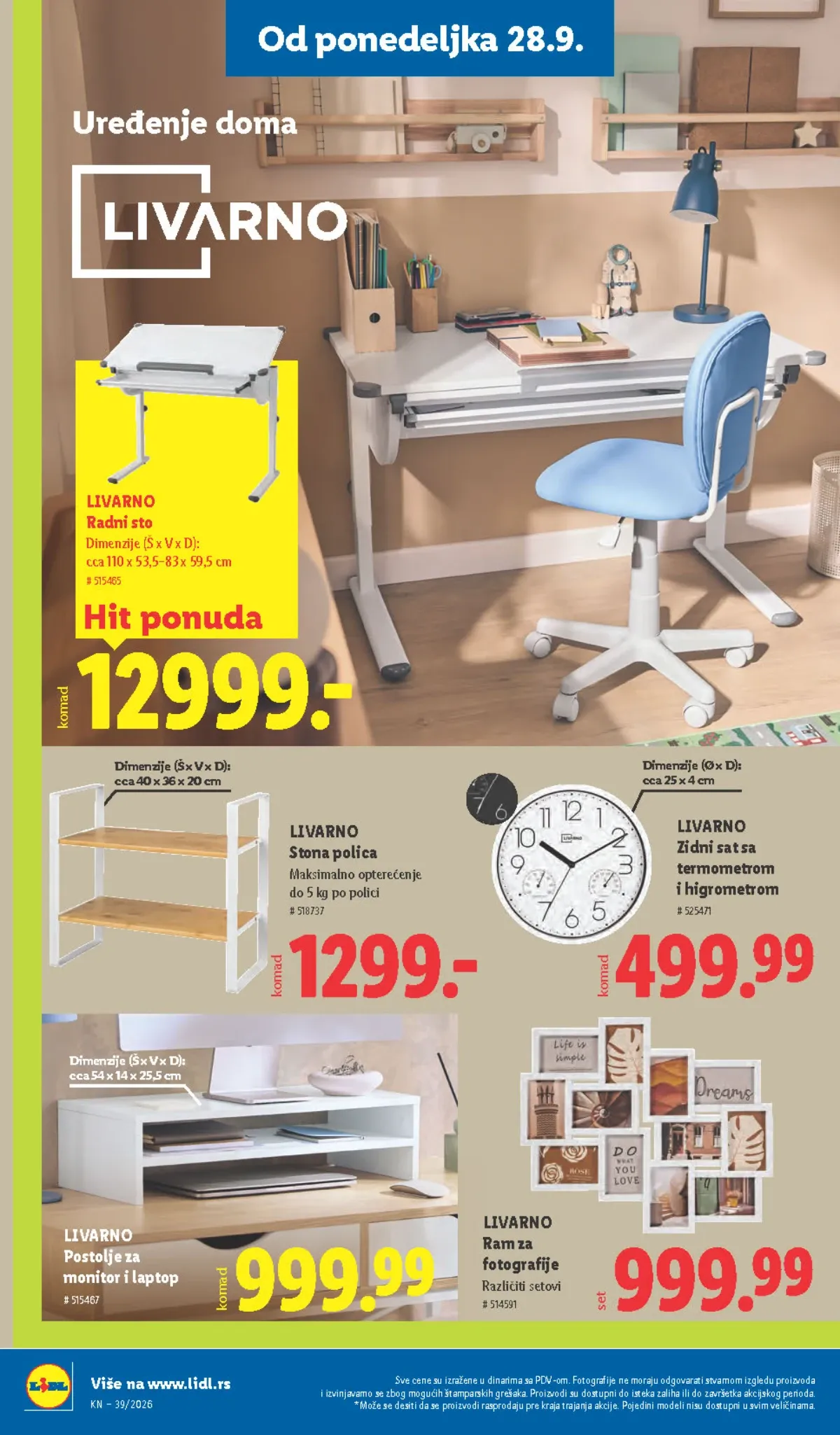 Lidl katalog akcija strana 88 – važi od 24.9. do 30.9.2026.