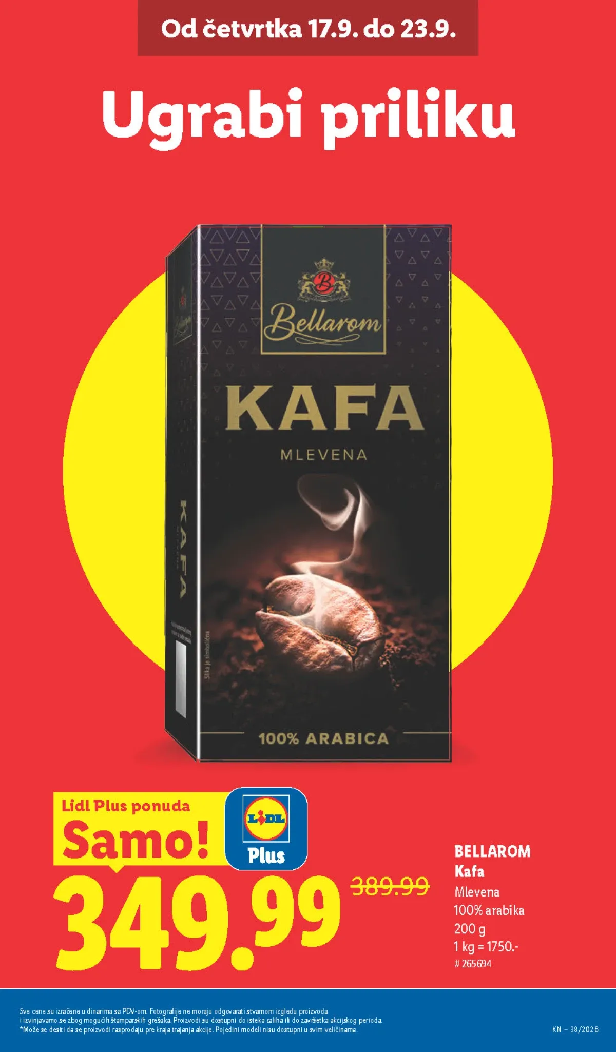 Lidl katalog akcija strana 9 – važi od 17.9. do 23.9.2026.