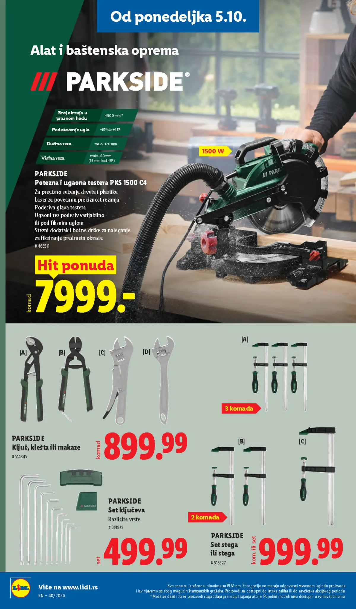 Lidl katalog akcija strana 92 – važi od 1.10. do 7.10.2026.