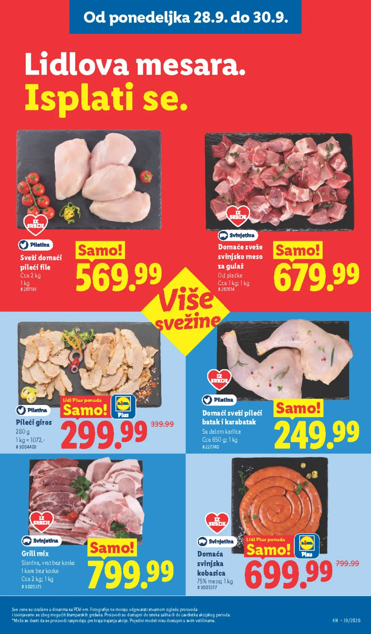 Lidl katalog akcija strana 93 – važi od 24.9. do 30.9.2026.
