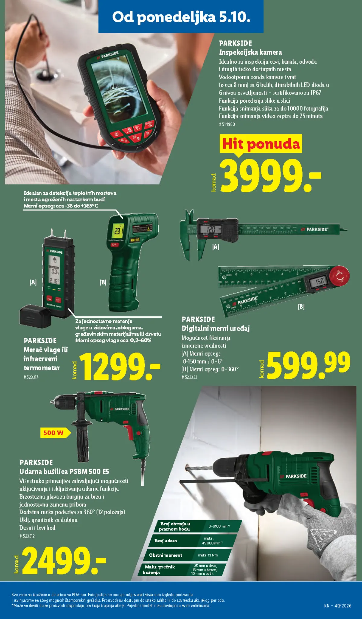 Lidl katalog akcija strana 93 – važi od 1.10. do 7.10.2026.