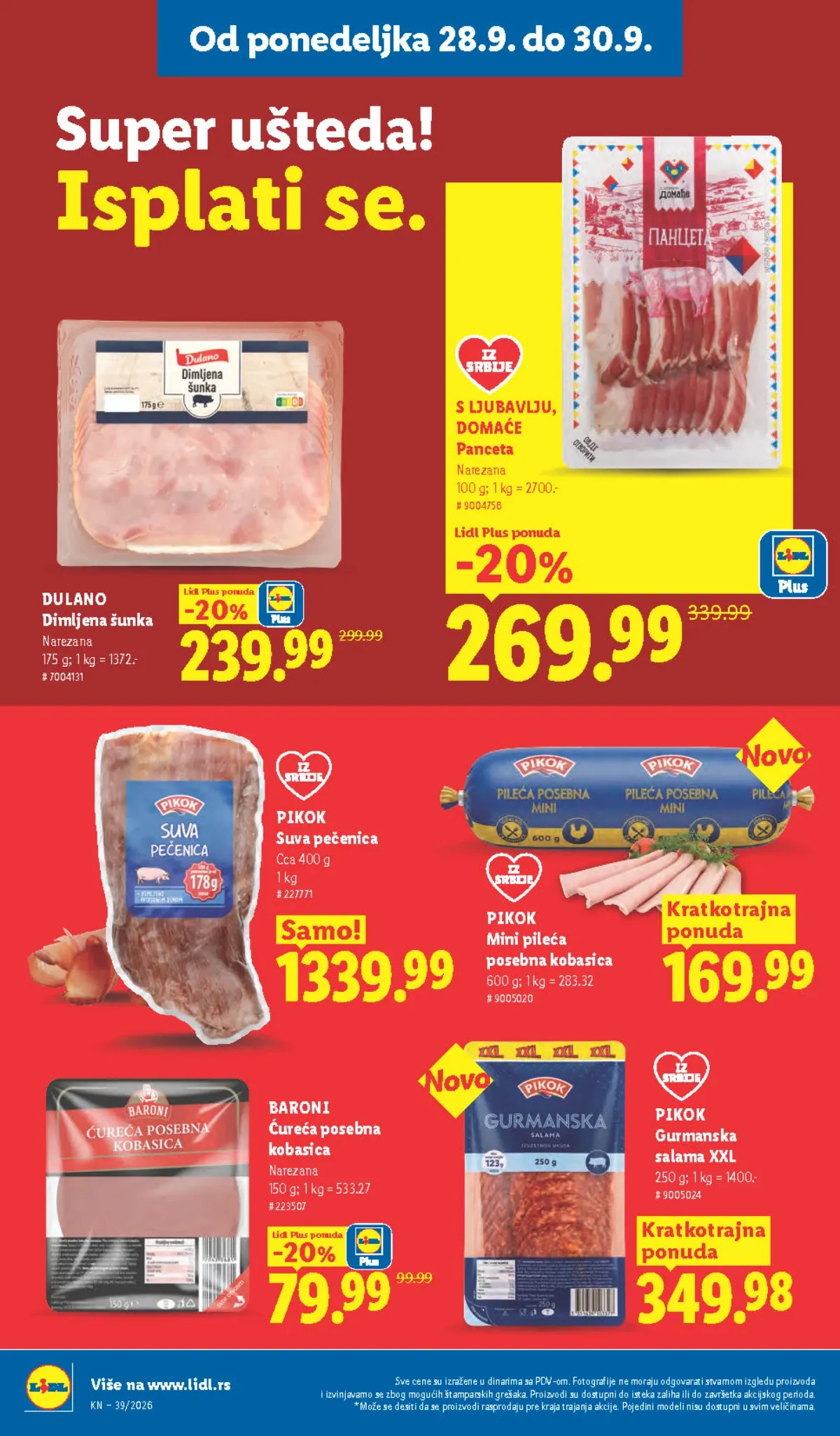 Lidl katalog akcija strana 94 – važi od 24.9. do 30.9.2026.