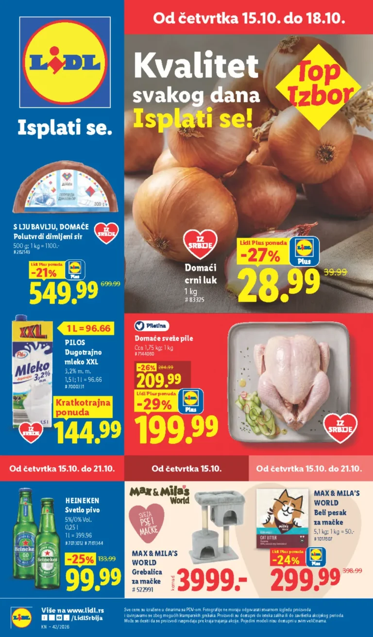 Lidl katalog akcija strana 1 – važi od 1.10. do 30.11.2026.