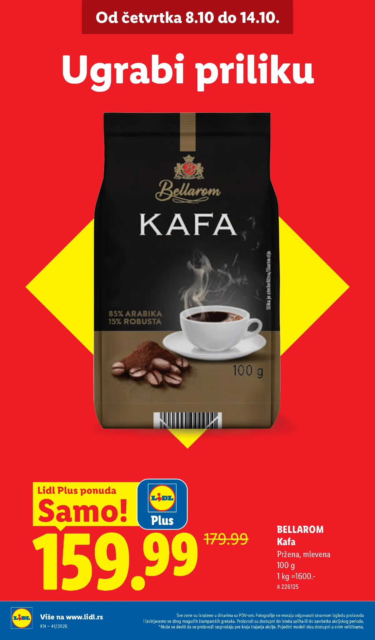 Lidl katalog akcija strana 10 – važi od 8.10. do 14.10.2026.