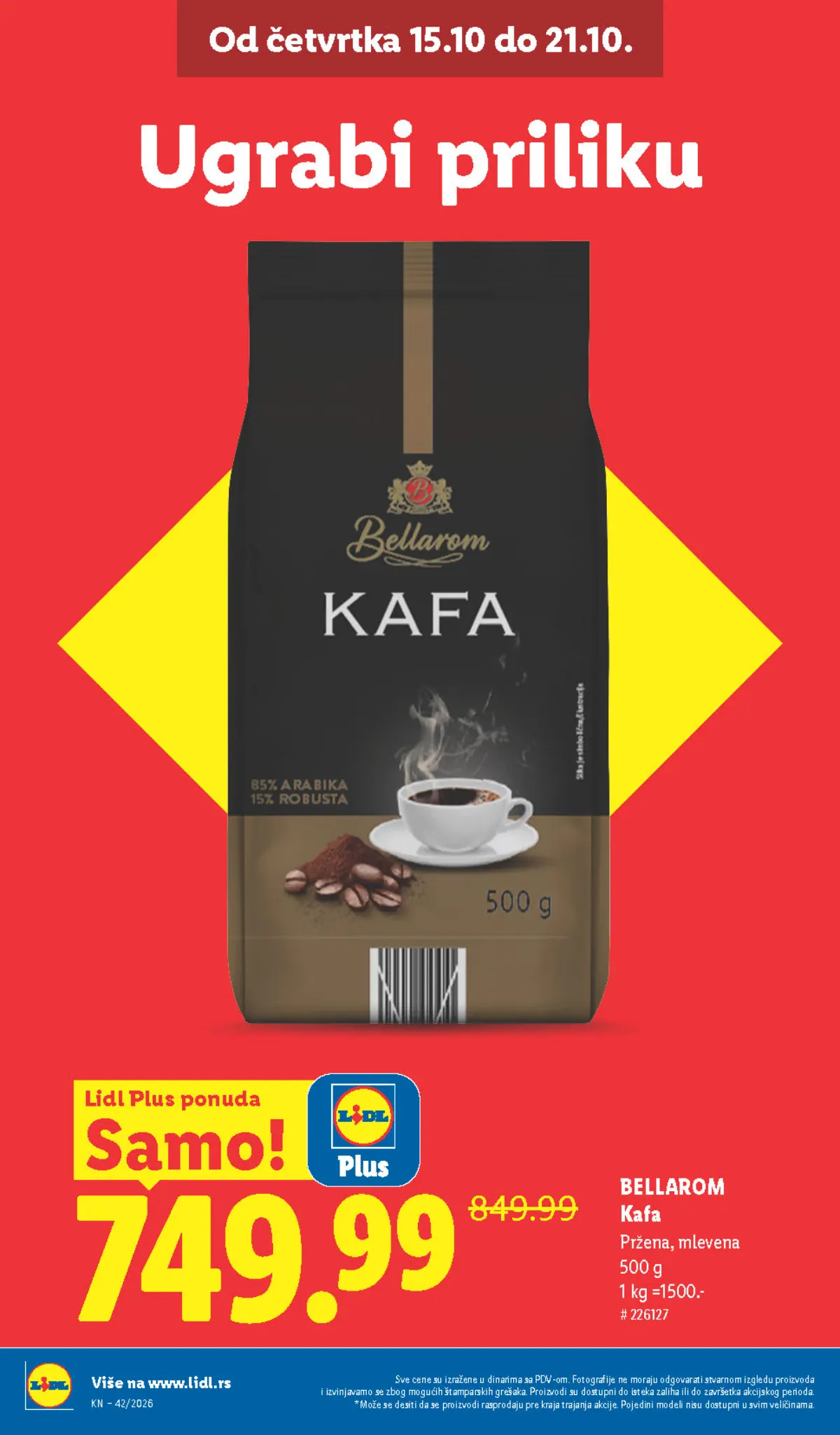 Lidl katalog akcija strana 10 – važi od 1.10. do 30.11.2026.