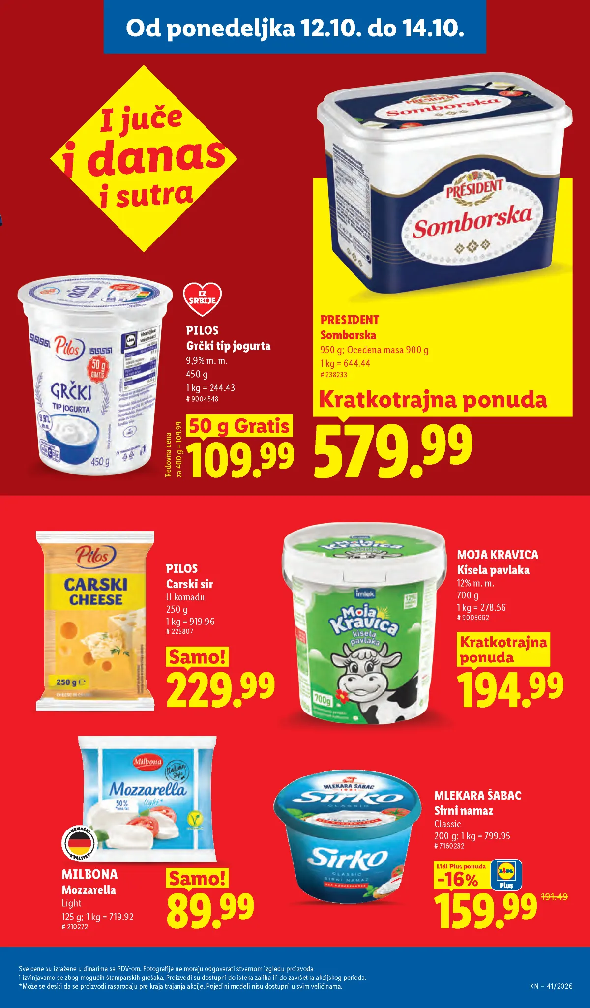 Lidl katalog akcija strana 101 – važi od 8.10. do 14.10.2026.