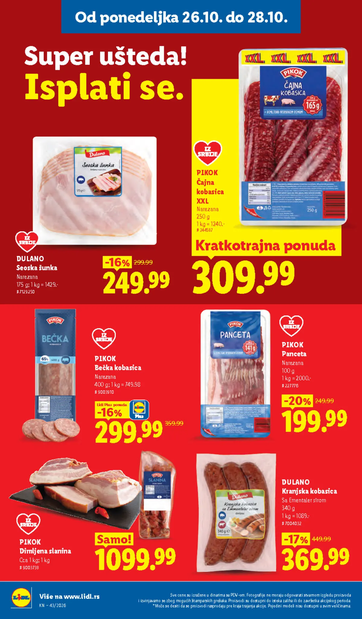 Lidl katalog akcija strana 102 – važi od 1.10. do 31.10.2026.