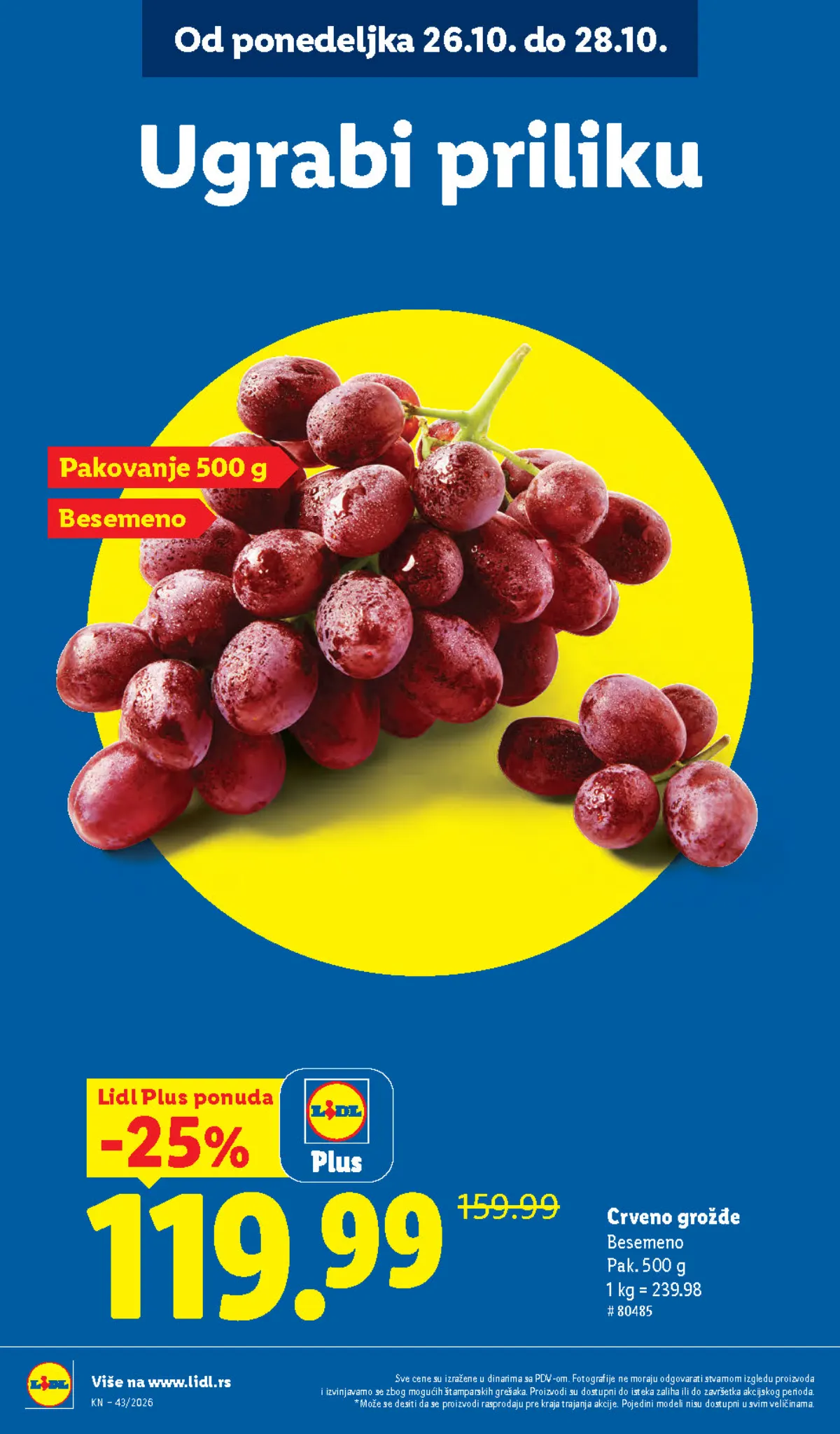 Lidl katalog akcija strana 14 – važi od 1.10. do 31.10.2026.