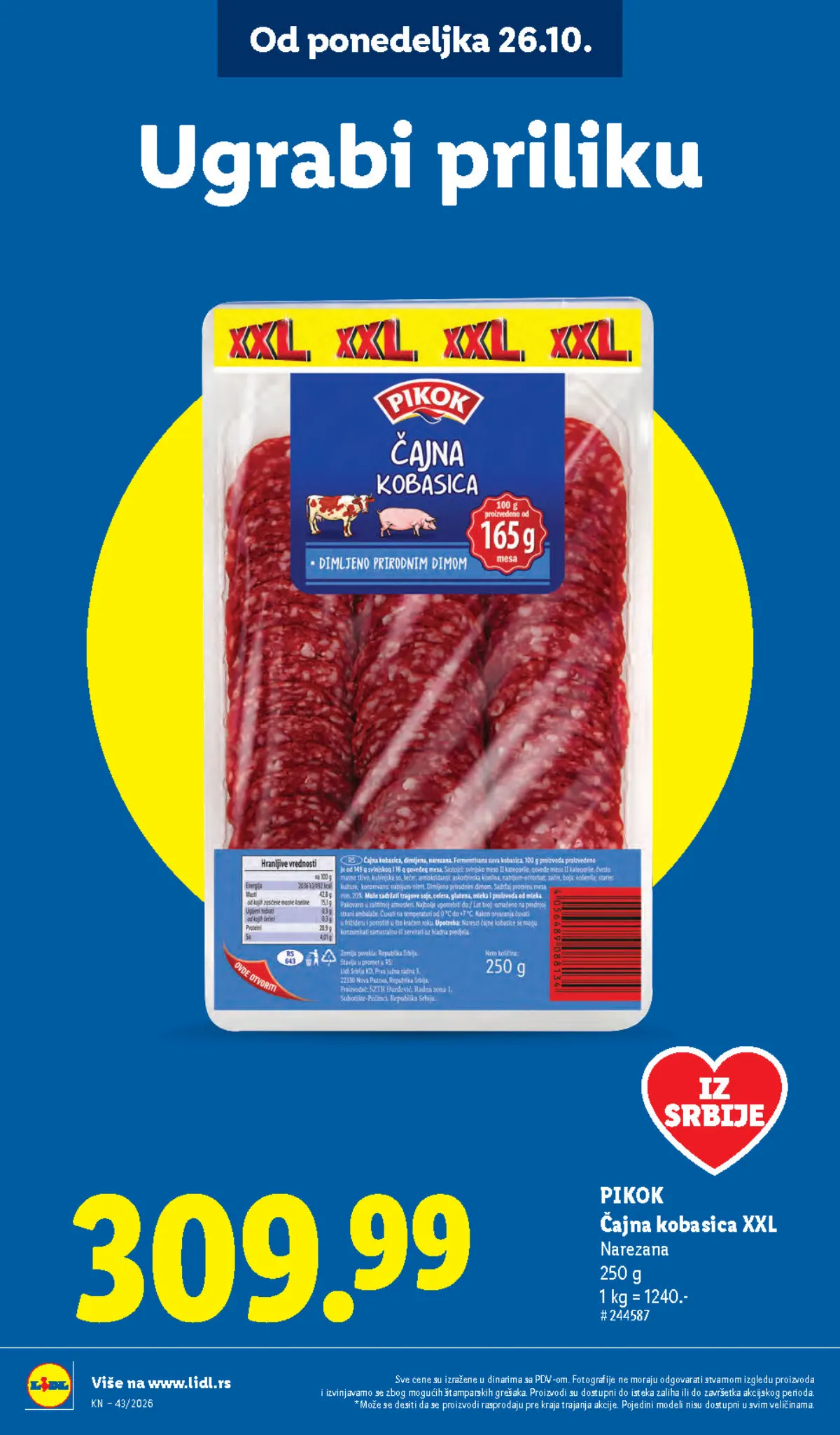 Lidl katalog akcija strana 16 – važi od 1.10. do 31.10.2026.