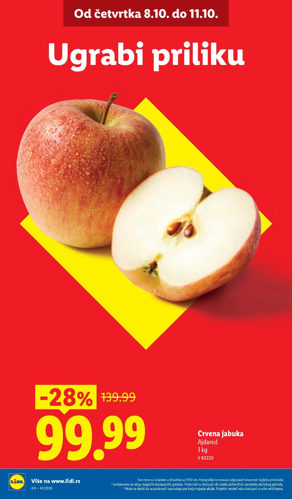 Lidl katalog akcija strana 2 – važi od 8.10. do 14.10.2026.