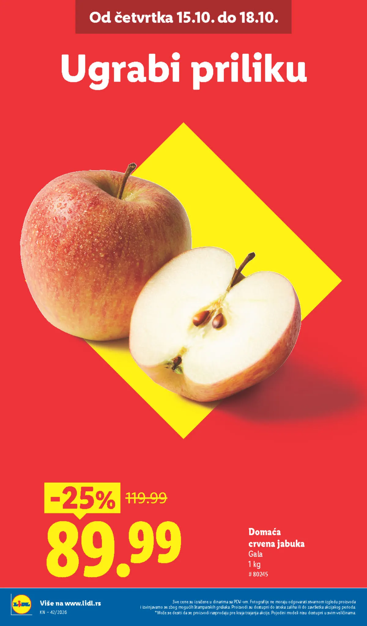 Lidl katalog akcija strana 2 – važi od 1.10. do 30.11.2026.