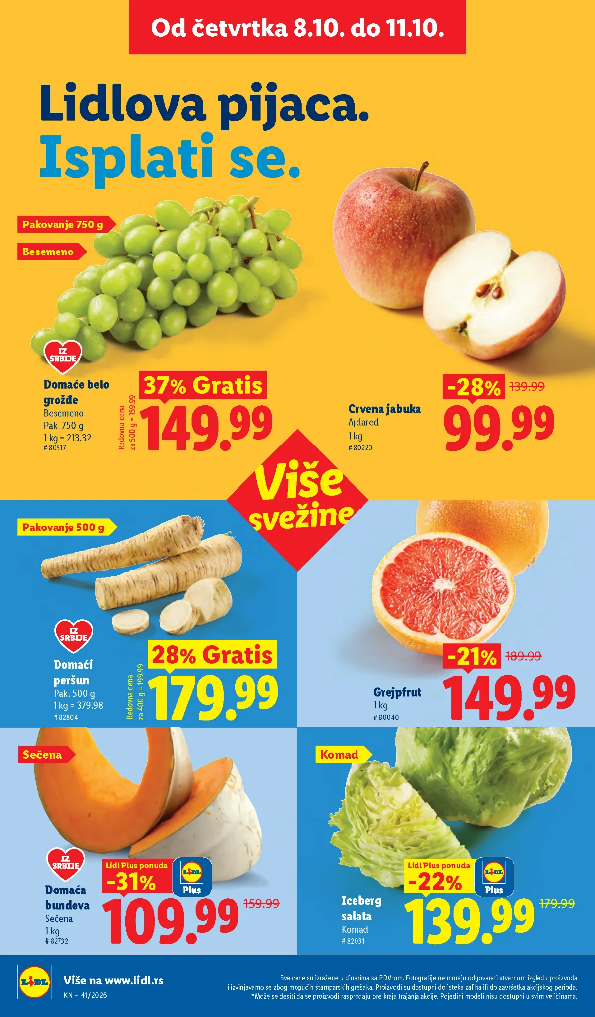 Lidl katalog akcija strana 22 – važi od 8.10. do 14.10.2026.