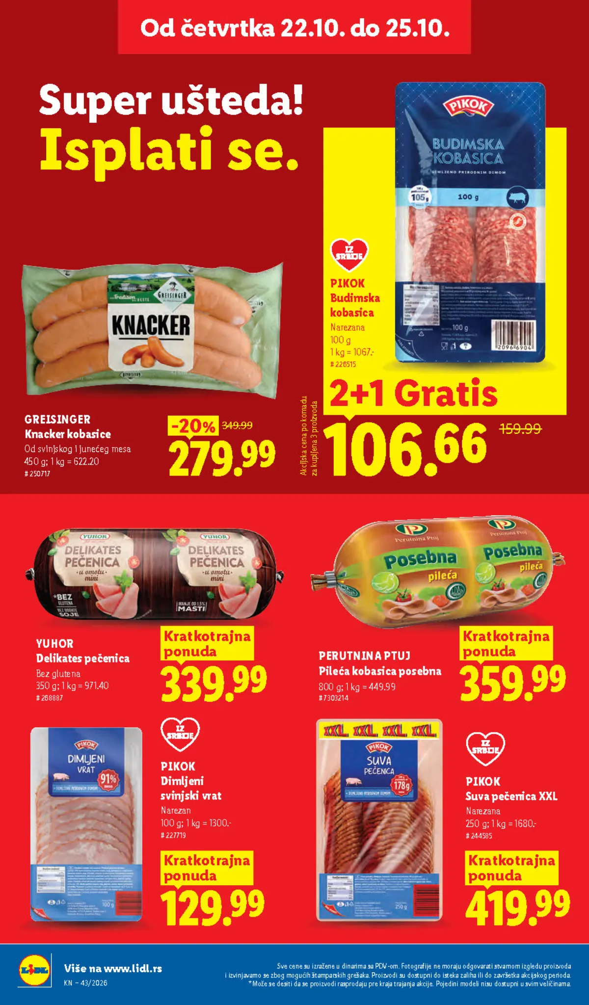 Lidl katalog akcija strana 26 – važi od 1.10. do 31.10.2026.
