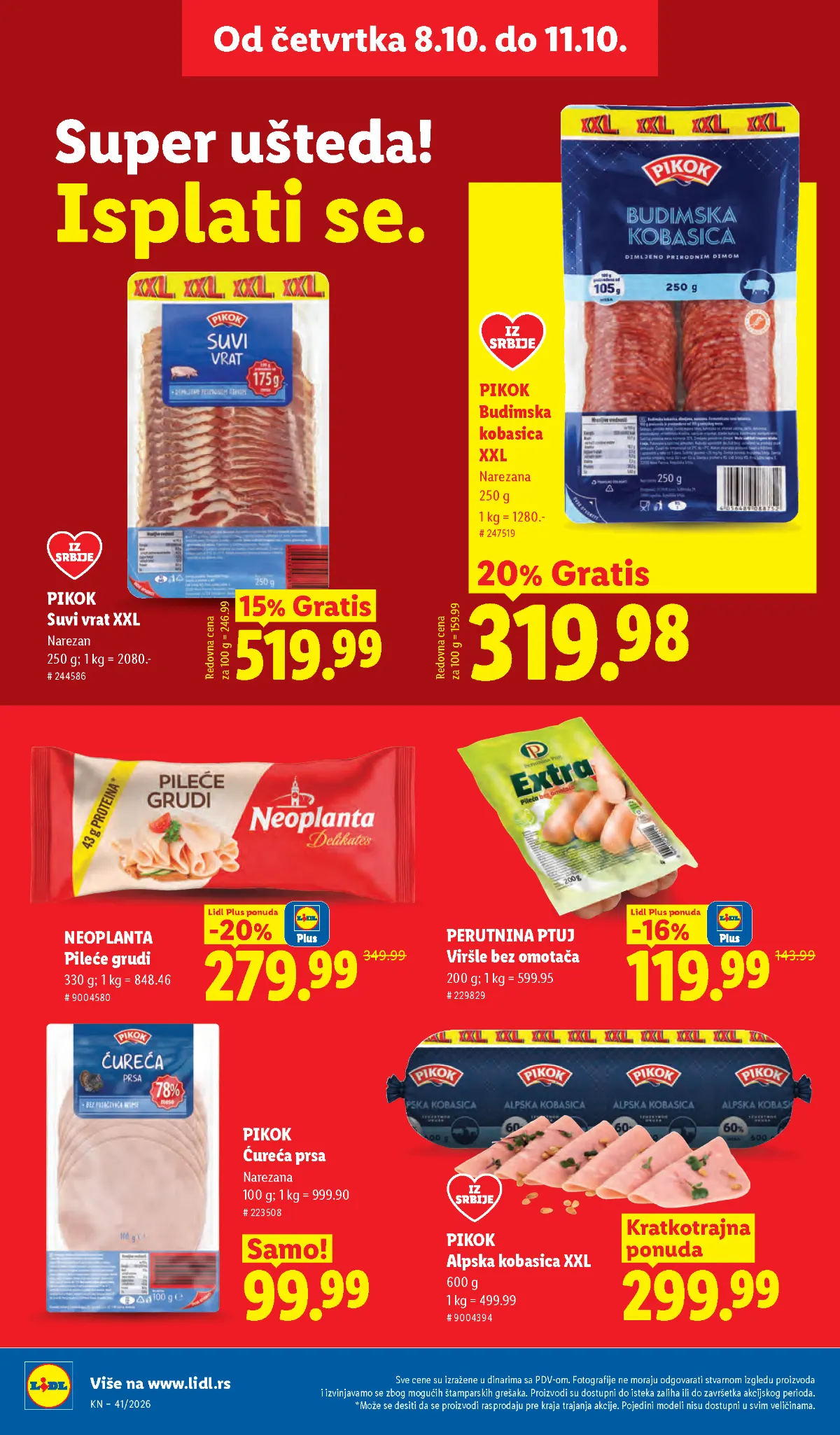Lidl katalog akcija strana 28 – važi od 8.10. do 14.10.2026.