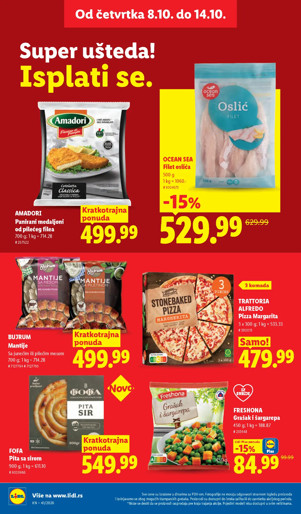 Lidl katalog akcija strana 30 – važi od 8.10. do 14.10.2026.