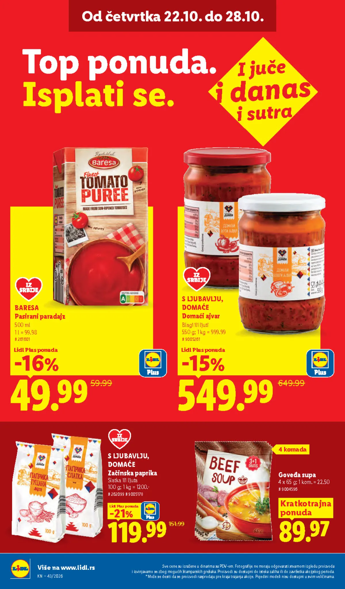 Lidl katalog akcija strana 30 – važi od 1.10. do 31.10.2026.