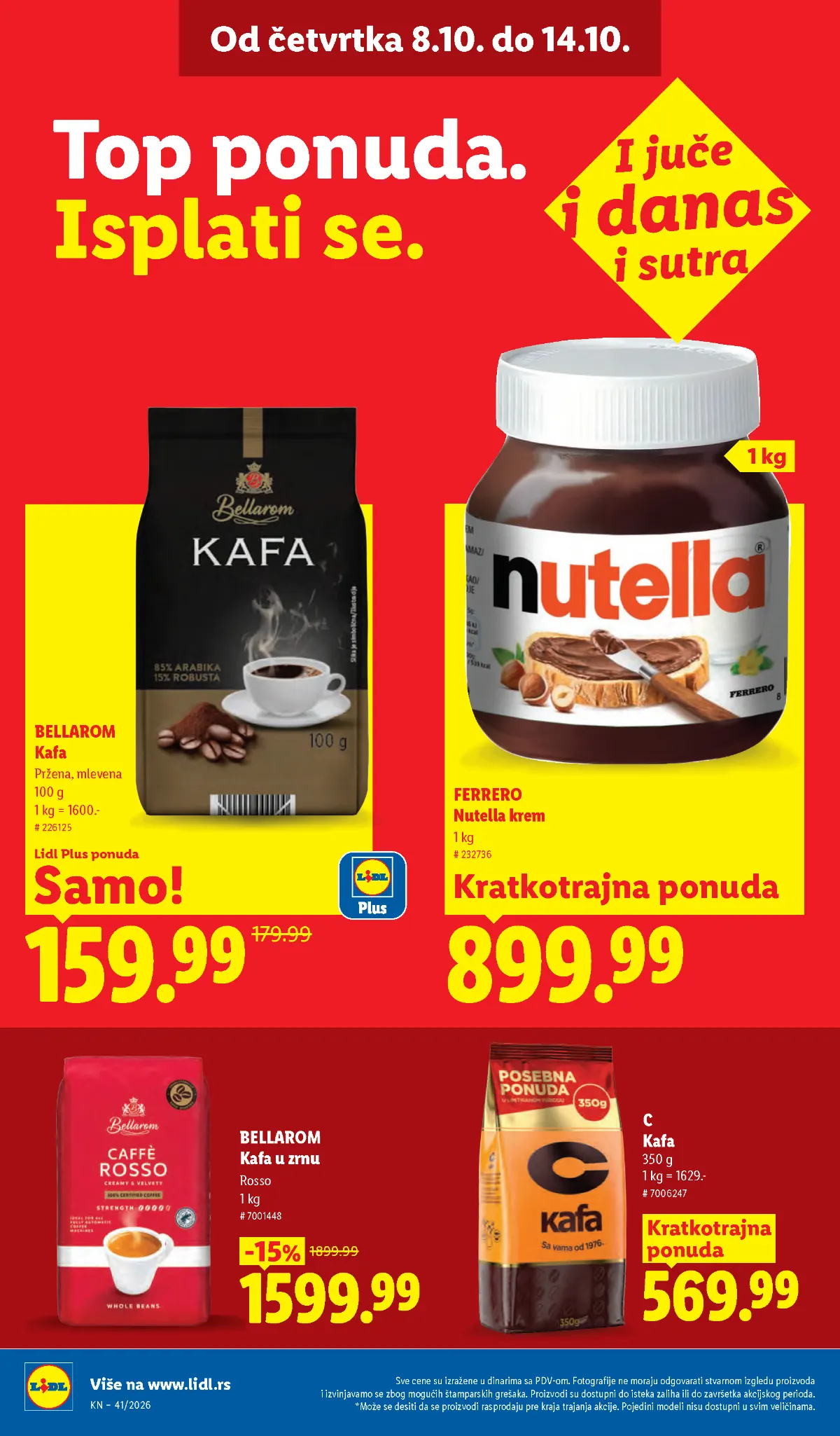 Lidl katalog akcija strana 34 – važi od 8.10. do 14.10.2026.