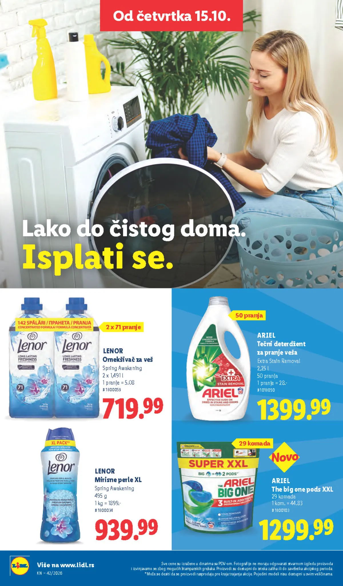 Lidl katalog akcija strana 38 – važi od 1.10. do 30.11.2026.