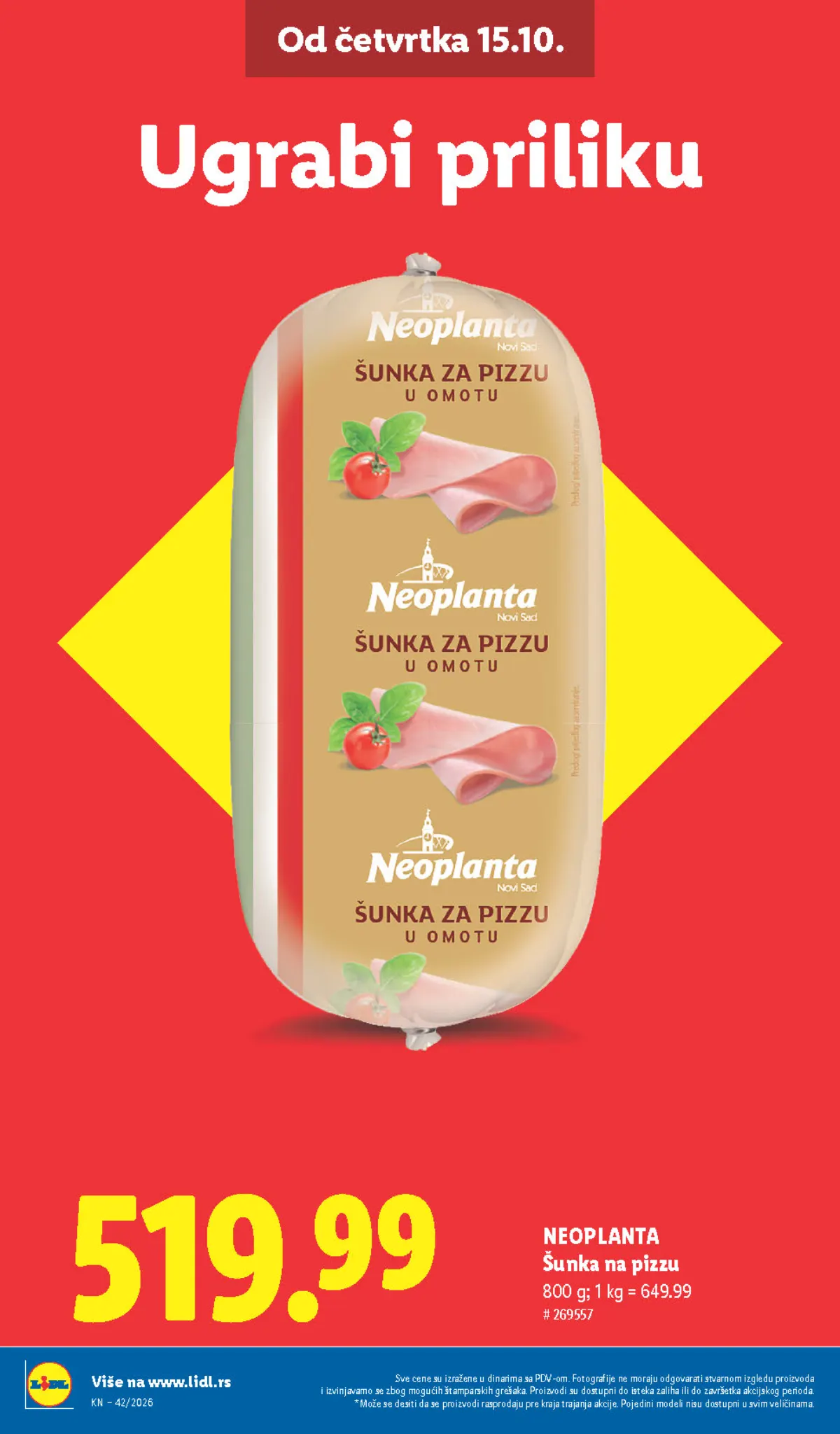 Lidl katalog akcija strana 4 – važi od 1.10. do 30.11.2026.