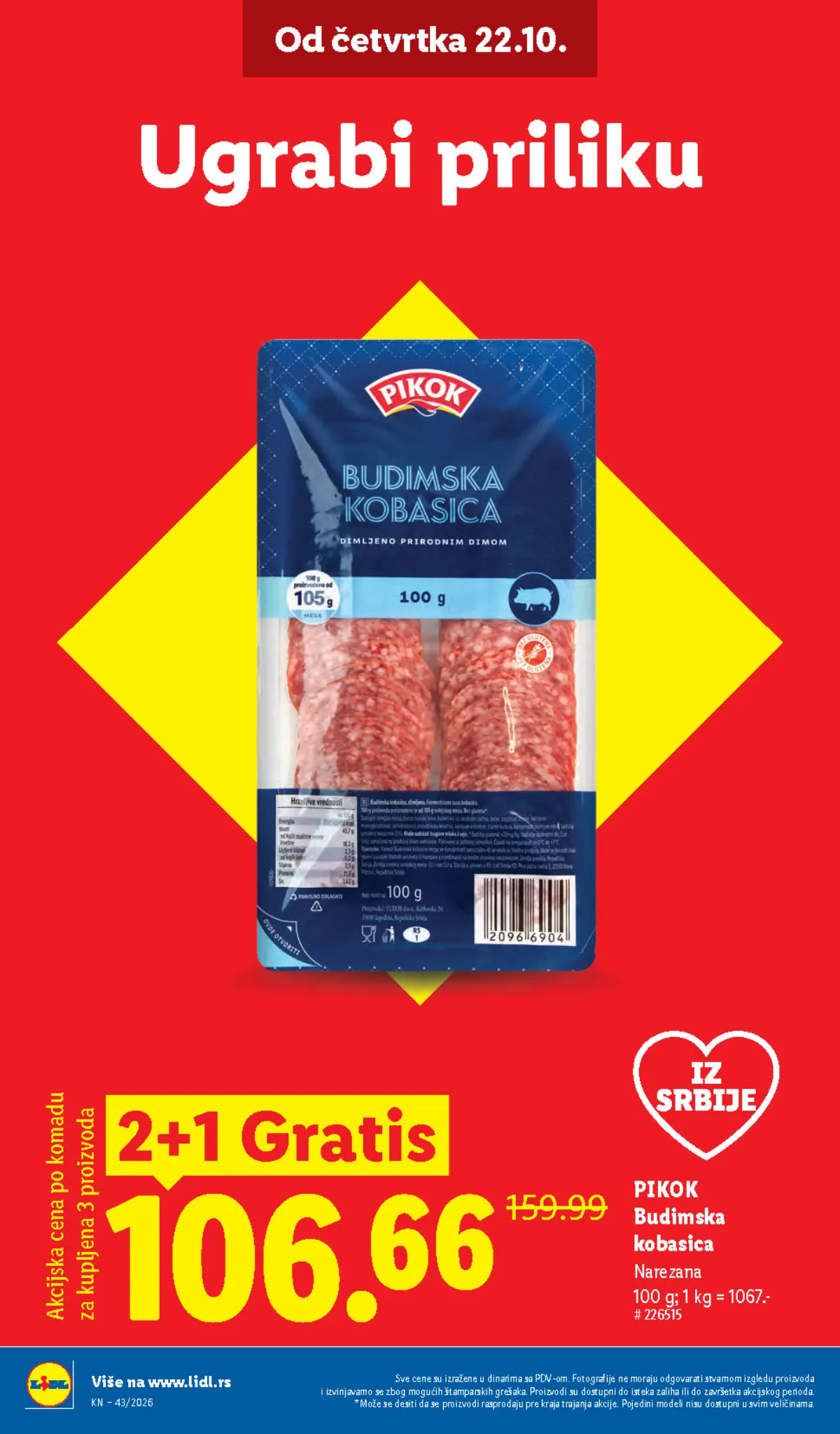 Lidl katalog akcija strana 4 – važi od 1.10. do 31.10.2026.