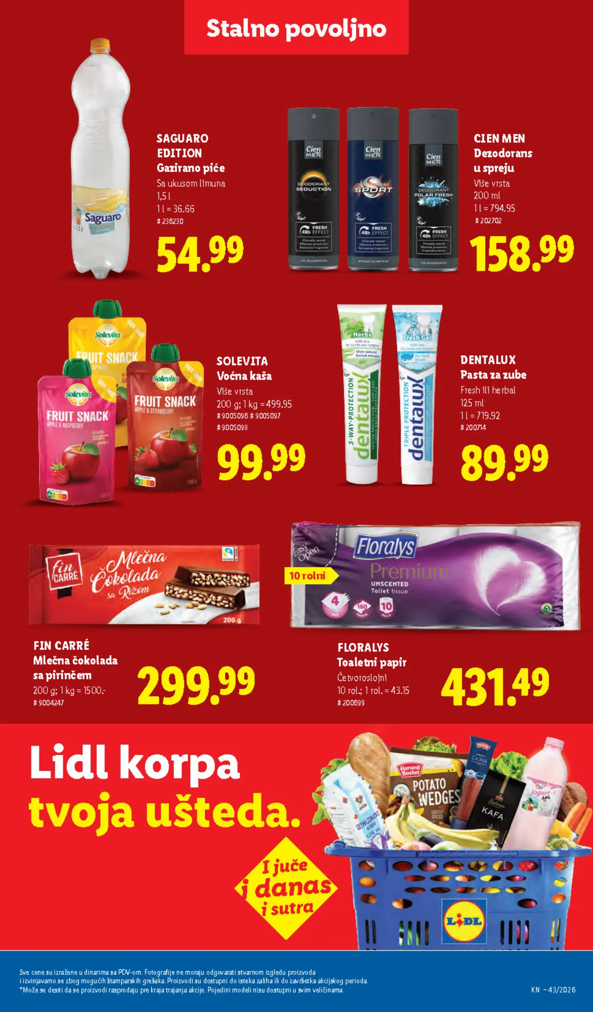 Lidl katalog akcija strana 41 – važi od 1.10. do 31.10.2026.