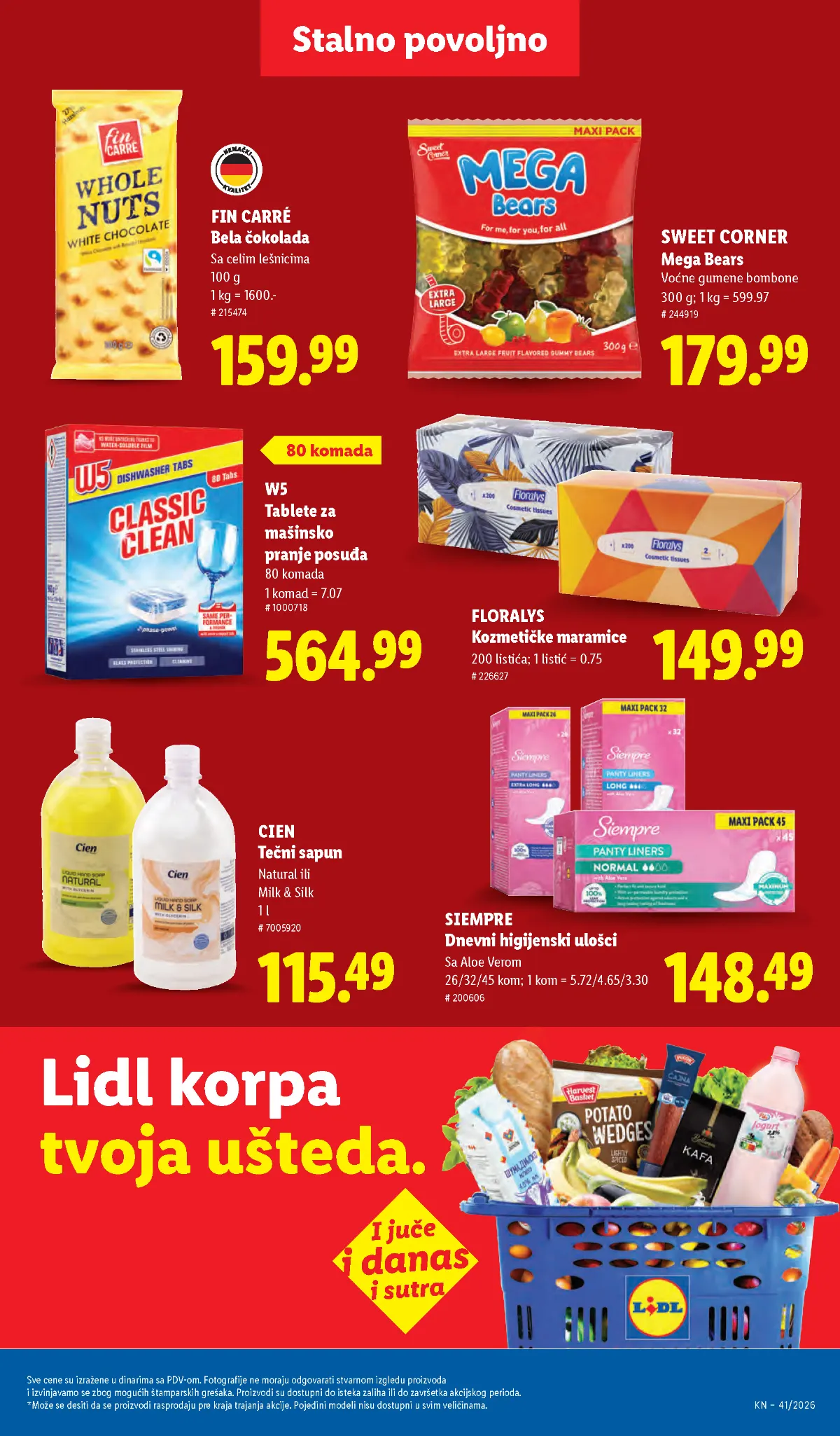 Lidl katalog akcija strana 43 – važi od 8.10. do 14.10.2026.