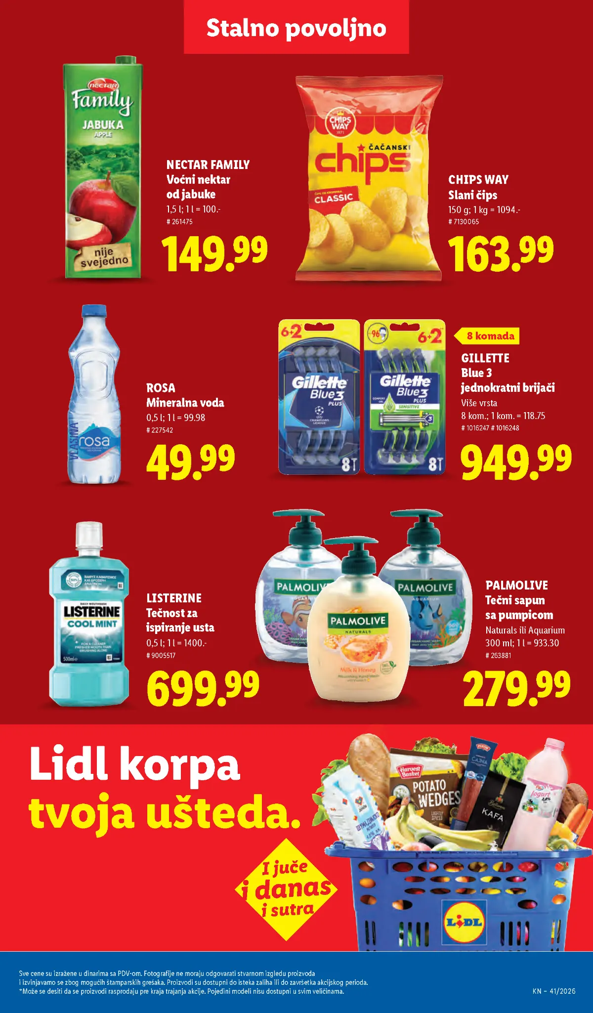 Lidl katalog akcija strana 45 – važi od 8.10. do 14.10.2026.
