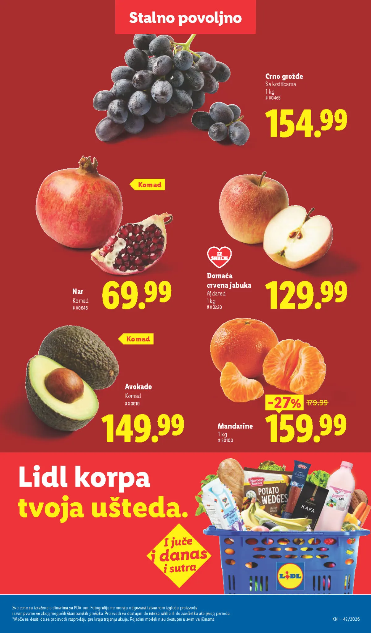 Lidl katalog akcija strana 45 – važi od 1.10. do 30.11.2026.