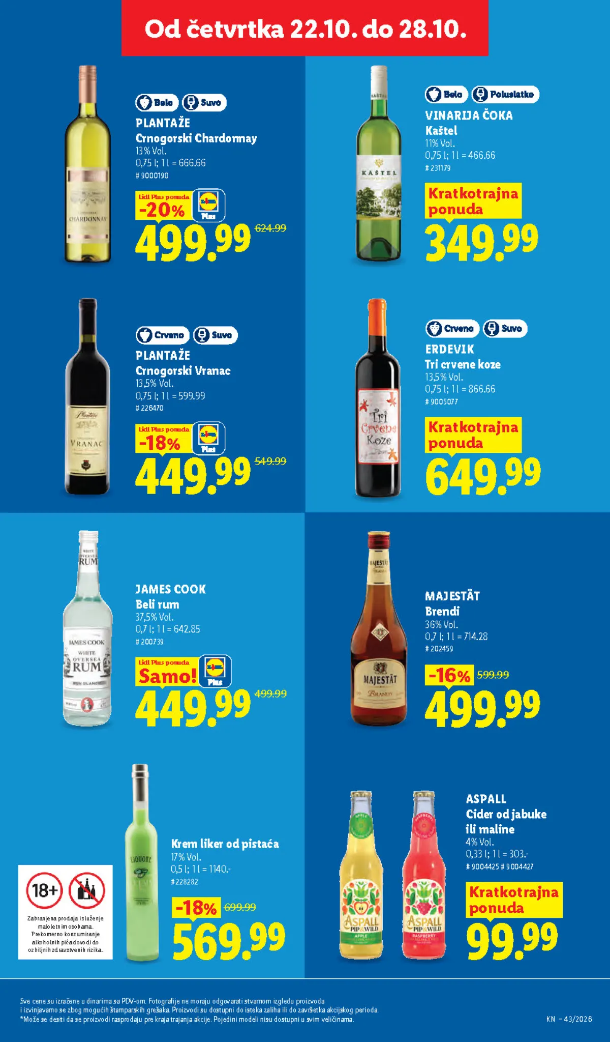 Lidl katalog akcija strana 45 – važi od 1.10. do 31.10.2026.