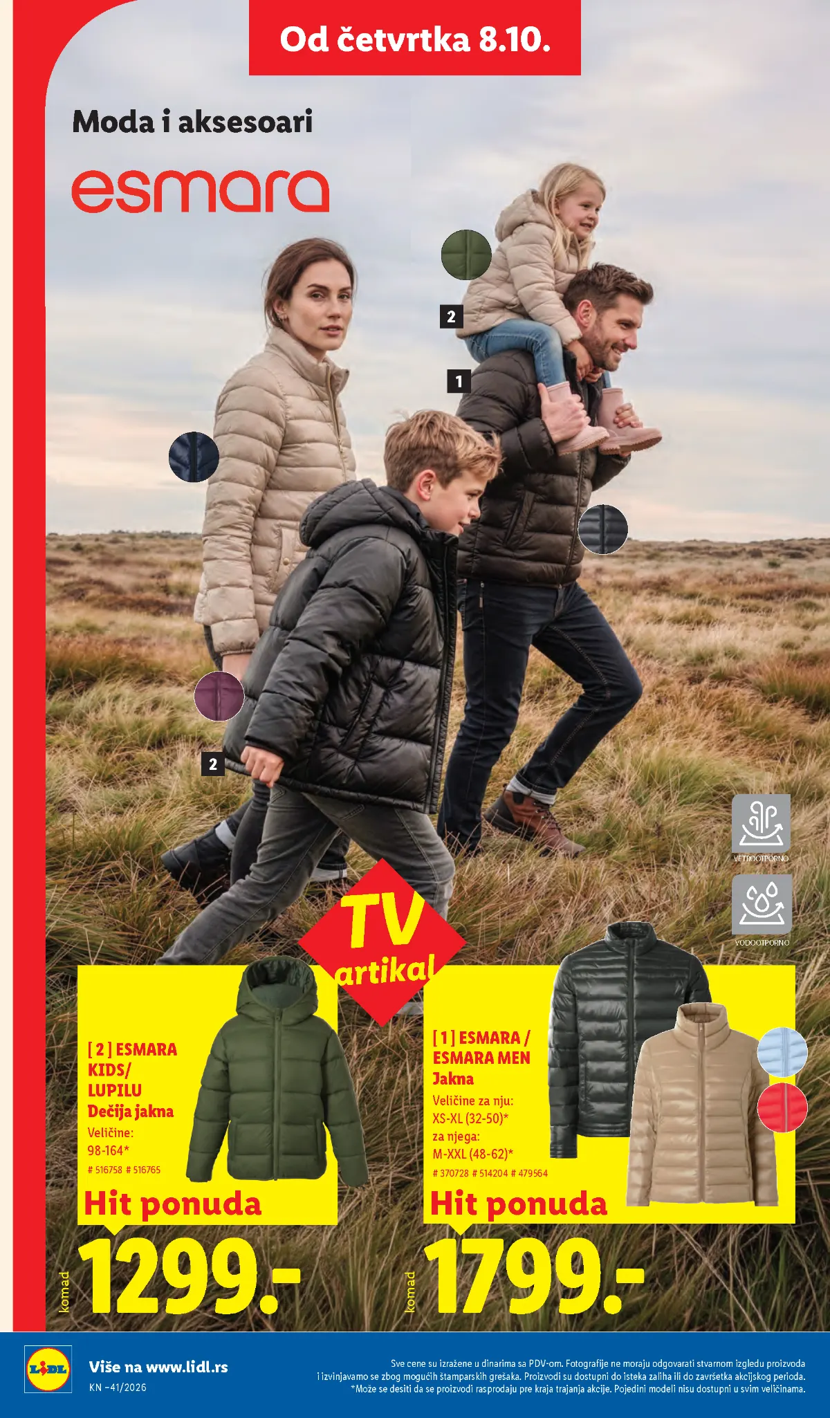 Lidl katalog akcija strana 76 – važi od 8.10. do 14.10.2026.