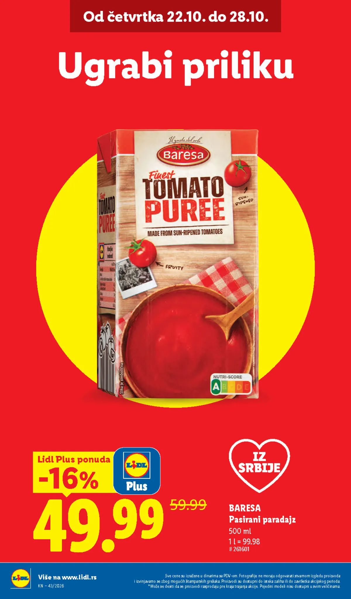 Lidl katalog akcija strana 8 – važi od 1.10. do 31.10.2026.