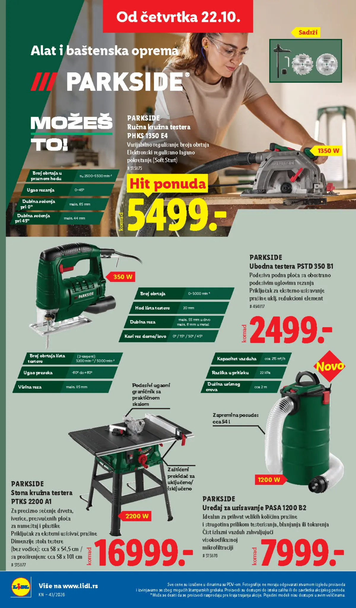 Lidl katalog akcija strana 82 – važi od 1.10. do 31.10.2026.