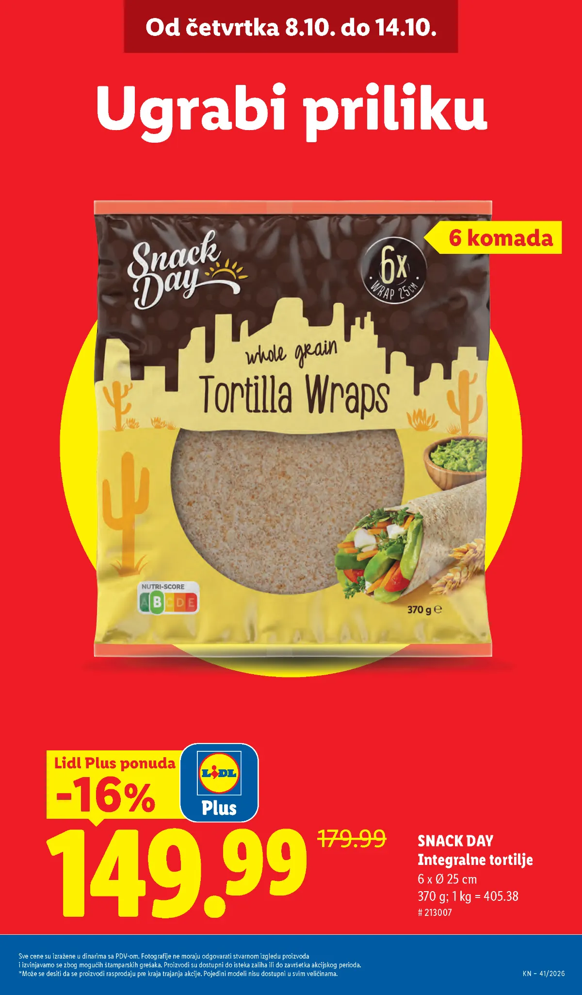 Lidl katalog akcija strana 9 – važi od 8.10. do 14.10.2026.