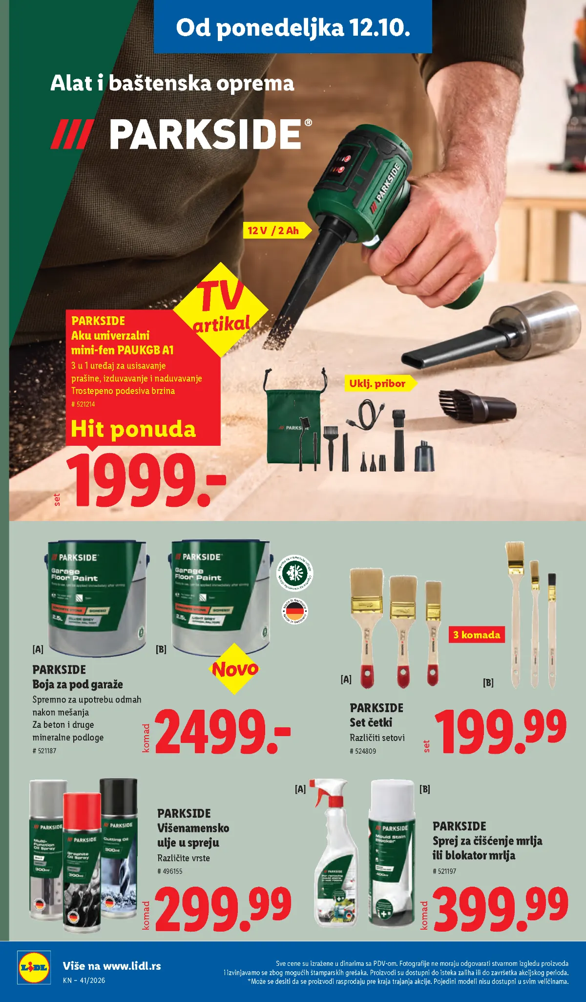 Lidl katalog akcija strana 90 – važi od 8.10. do 14.10.2026.