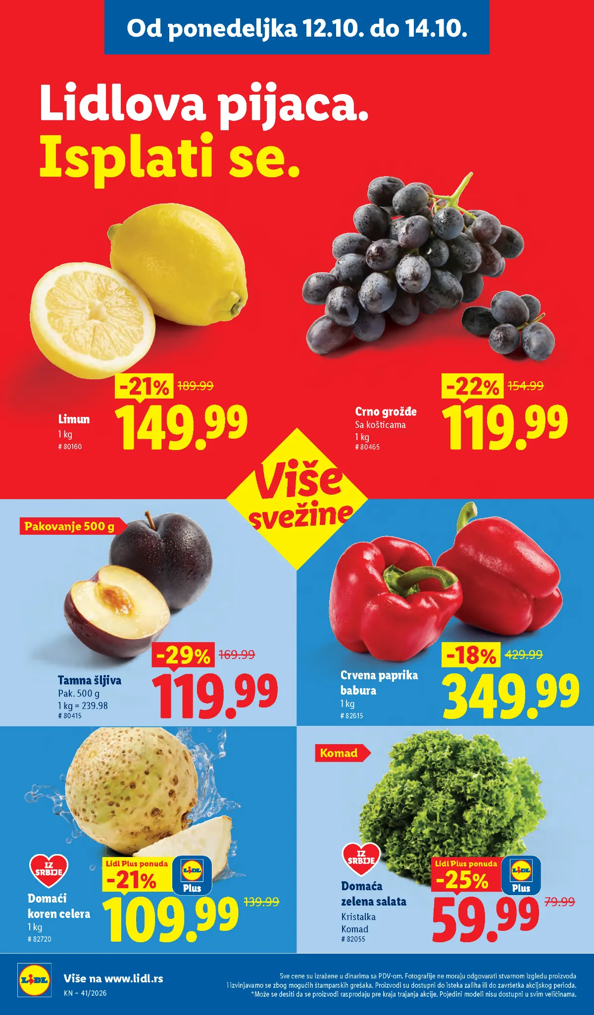 Lidl katalog akcija strana 98 – važi od 8.10. do 14.10.2026.