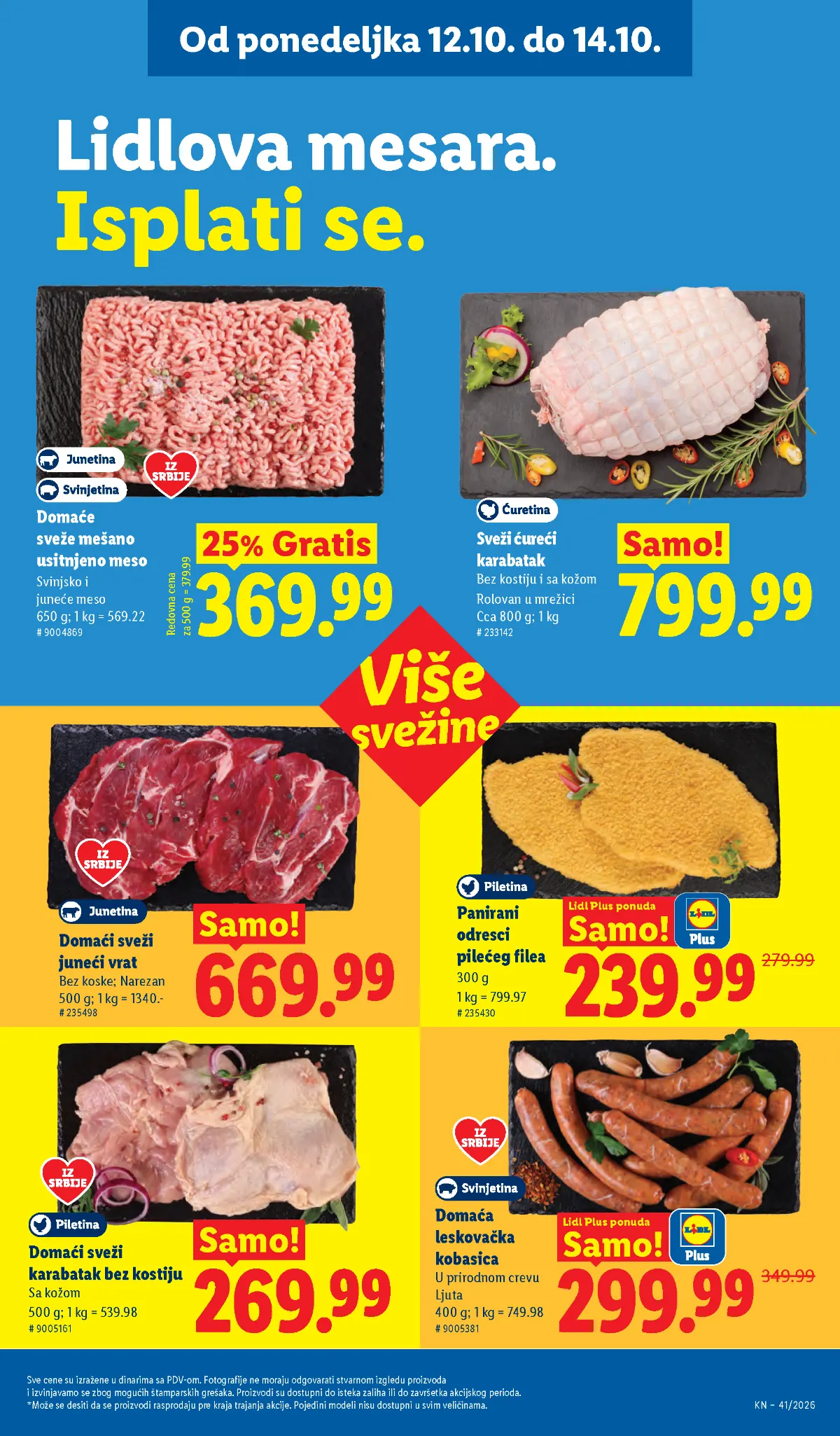 Lidl katalog akcija strana 99 – važi od 8.10. do 14.10.2026.